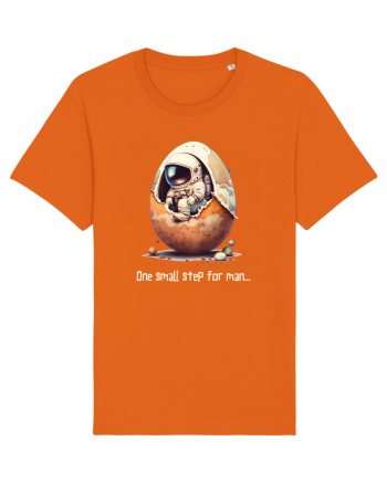 Space Easter - One small step for man Bright Orange