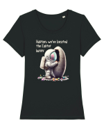 Space Easter - We have located the Easter bunny Tricou mânecă scurtă guler larg fitted Damă Expresser