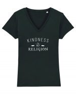 Kindness Tricou mânecă scurtă guler V Damă Evoker