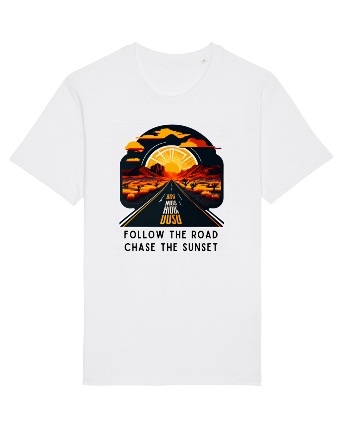 Tricou mânecă scurtă Unisex Rocker White