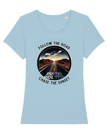FOLLOW THE ROAD - V2 Sky Blue