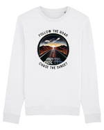 FOLLOW THE ROAD - V2 Bluză mânecă lungă Unisex Rise
