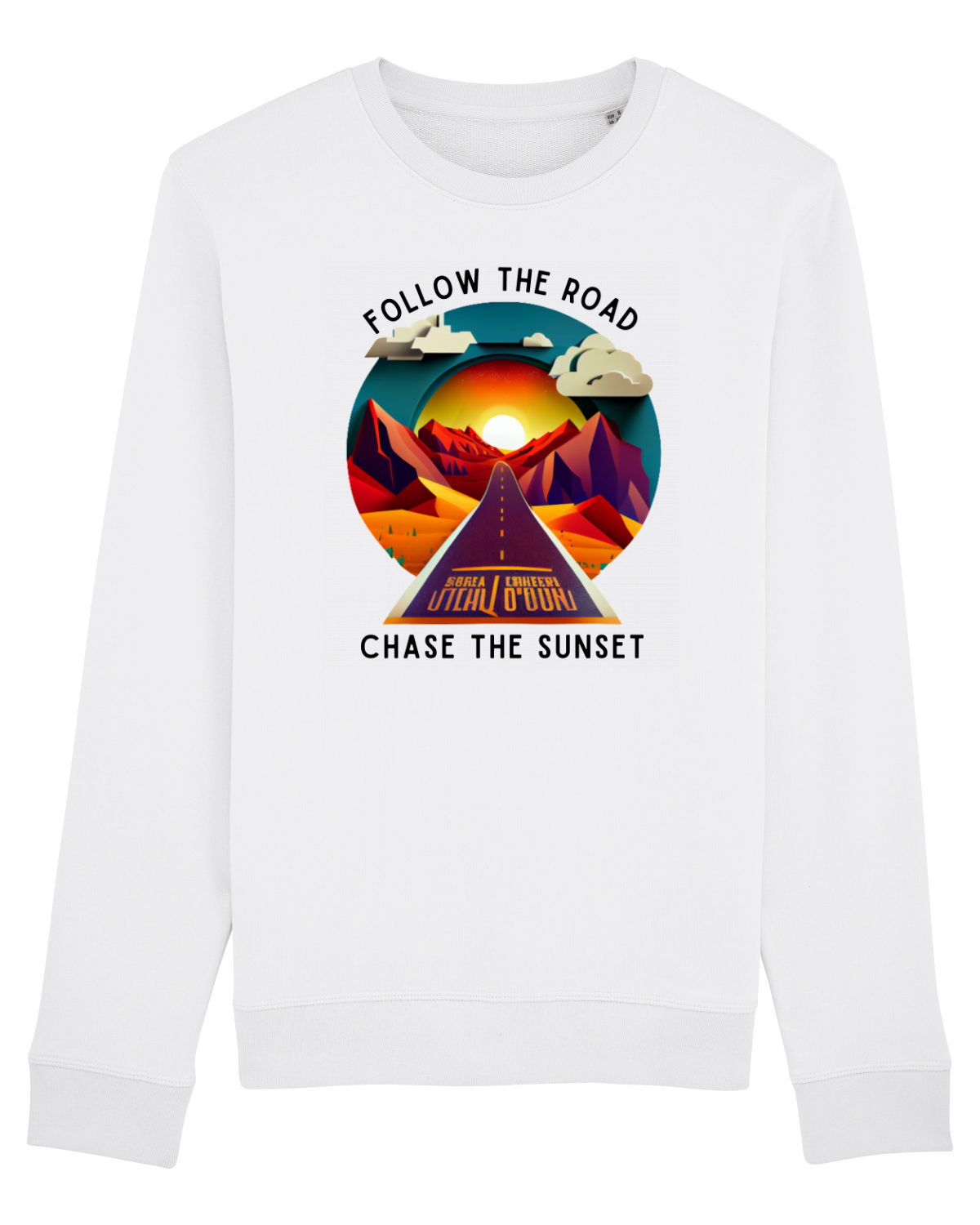 Bluză mânecă lungă Unisex Rise White