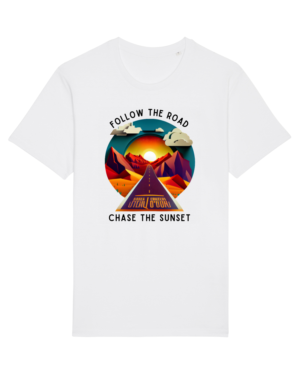 Tricou mânecă scurtă Unisex Rocker White