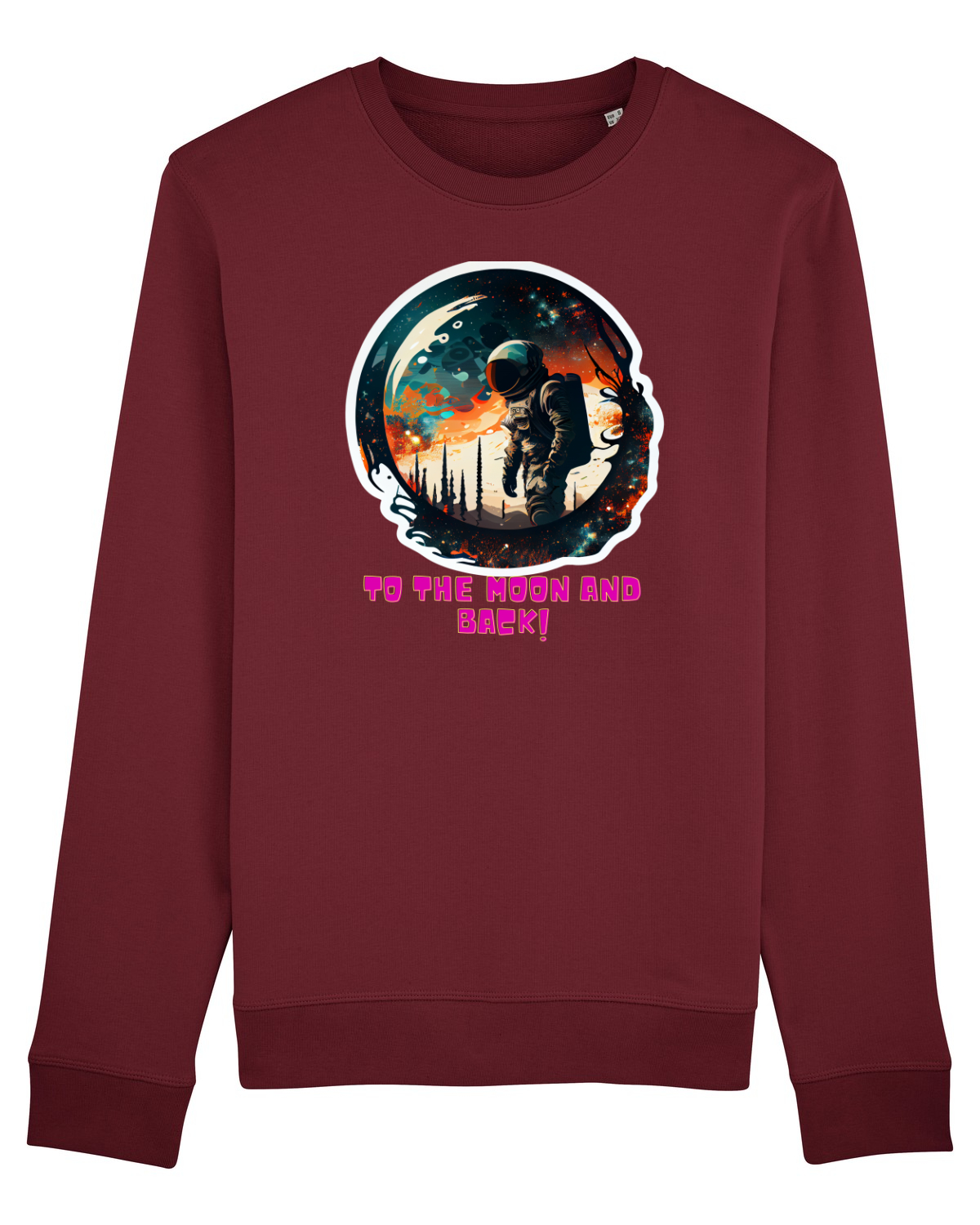 Bluză mânecă lungă Unisex Rise Burgundy