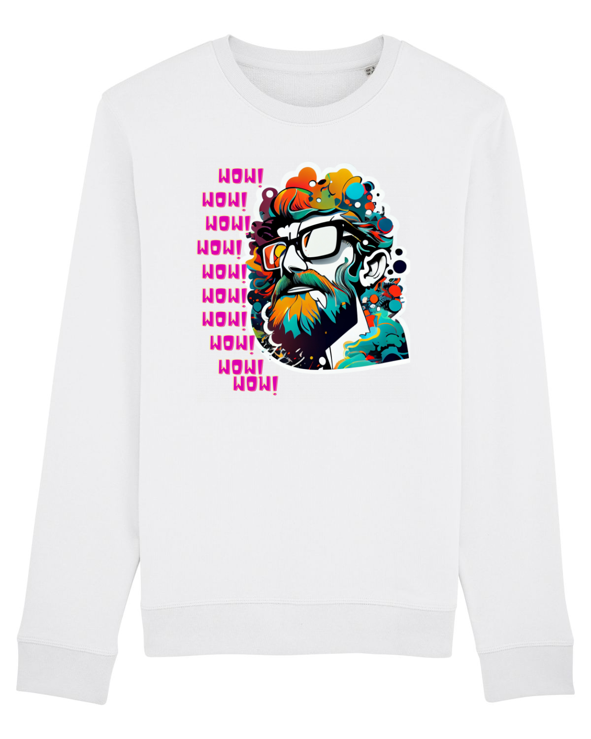 Bluză mânecă lungă Unisex Rise White