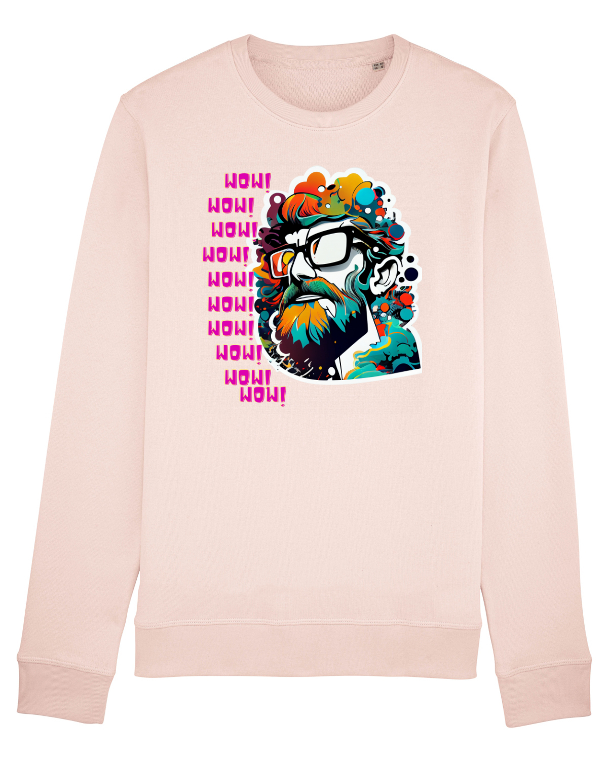 Bluză mânecă lungă Unisex Rise Candy Pink