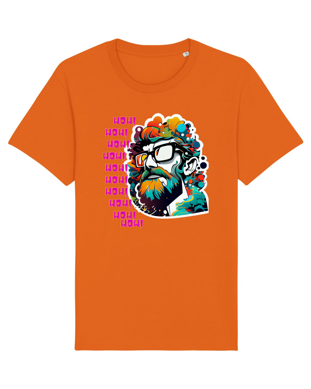 Tricou mânecă scurtă Unisex Rocker Bright Orange