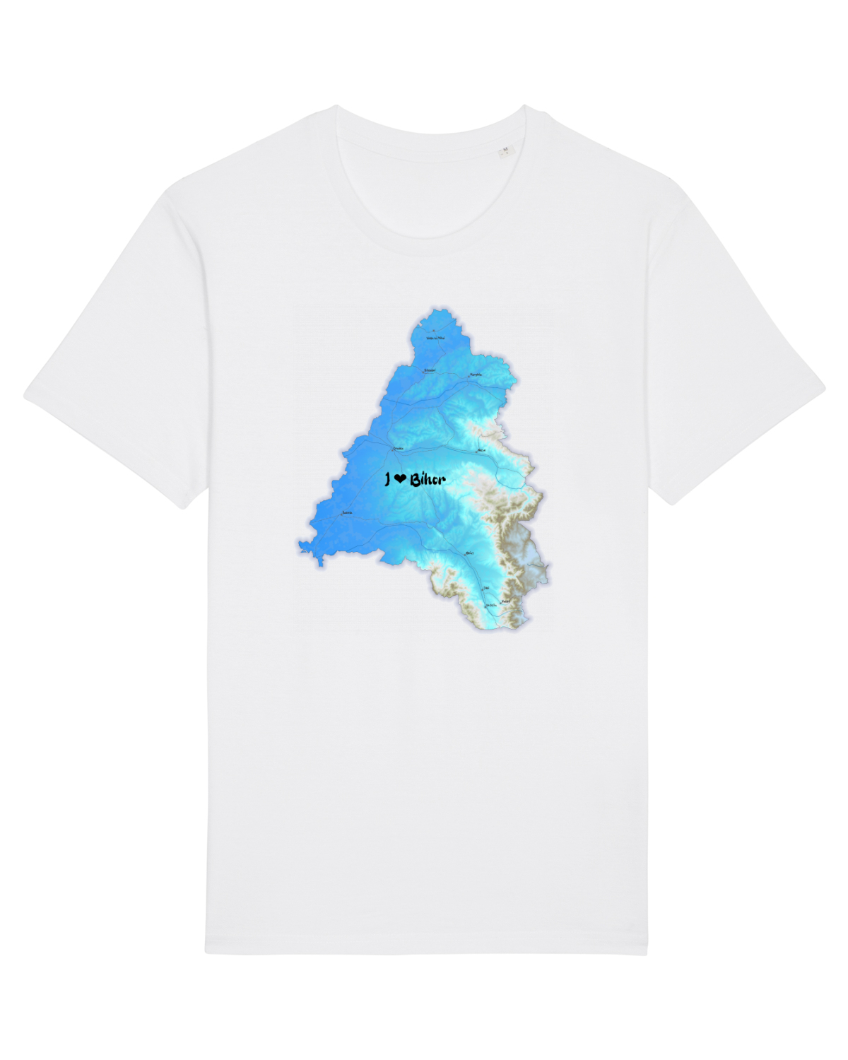 Tricou mânecă scurtă Unisex Rocker White