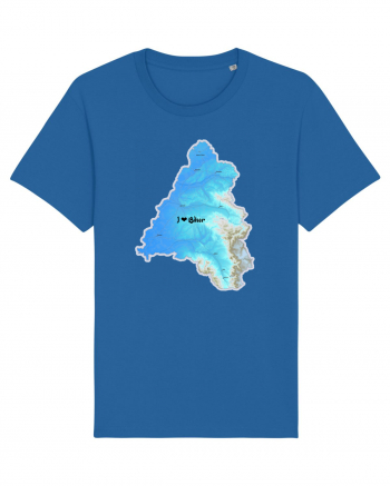 Bihor County Map Royal Blue