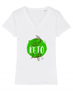 Keto life Tricou mânecă scurtă guler V Damă Evoker