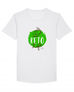 Keto life Tricou mânecă scurtă guler larg Bărbat Skater