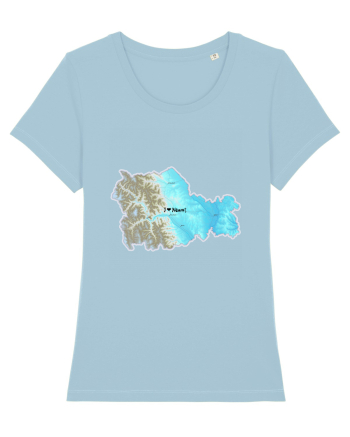 Neamț County Map Sky Blue
