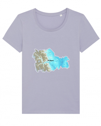Neamț County Map Lavender