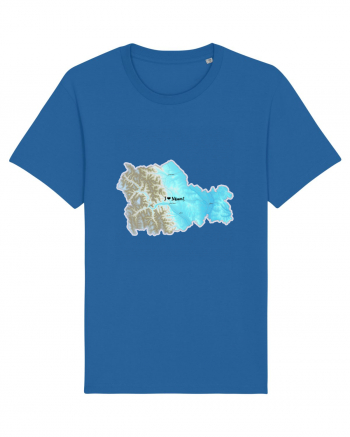 Neamț County Map Royal Blue