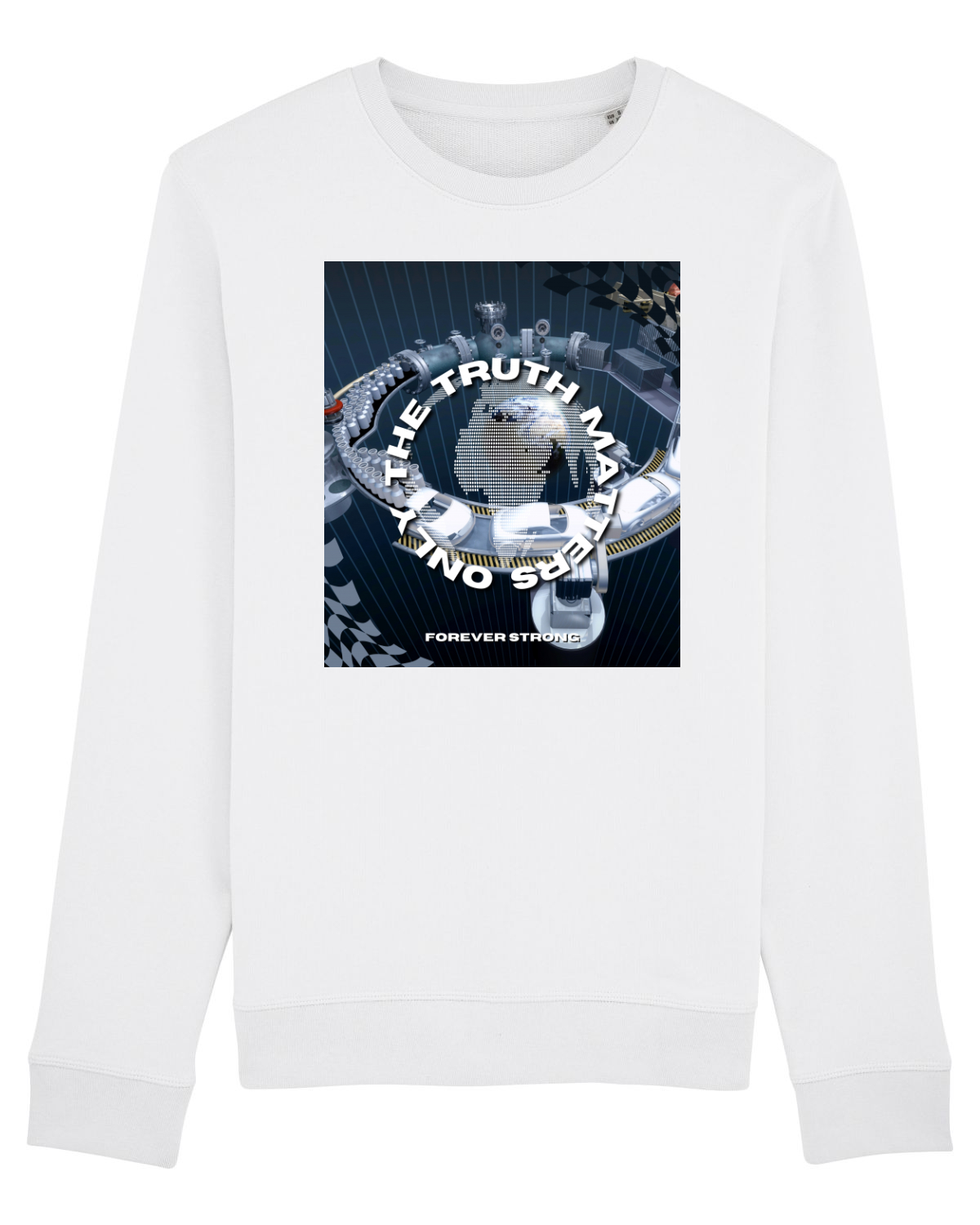 Bluză mânecă lungă Unisex Rise White