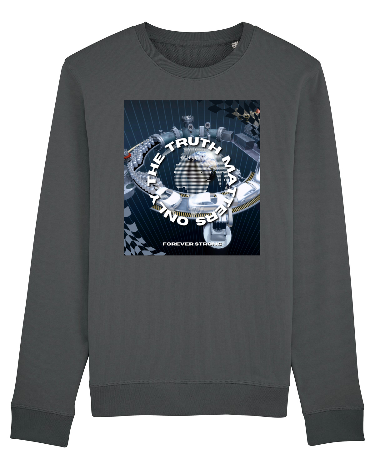 Bluză mânecă lungă Unisex Rise Anthracite