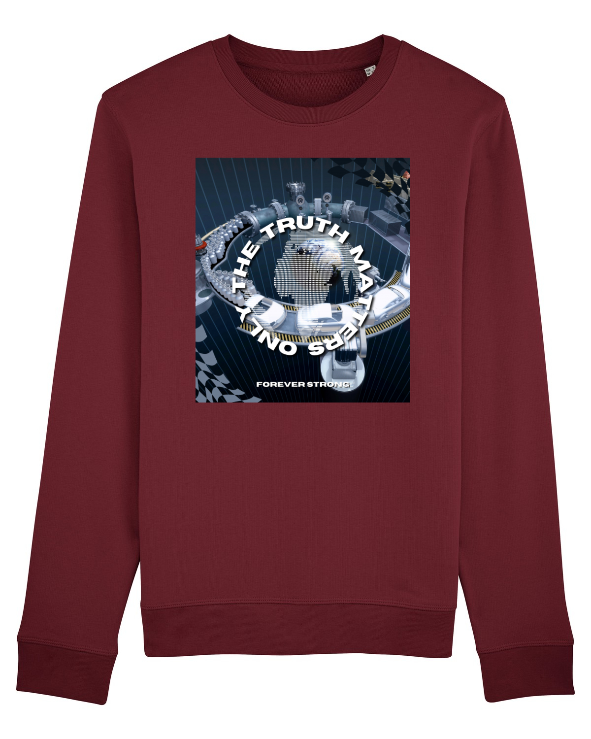 Bluză mânecă lungă Unisex Rise Burgundy
