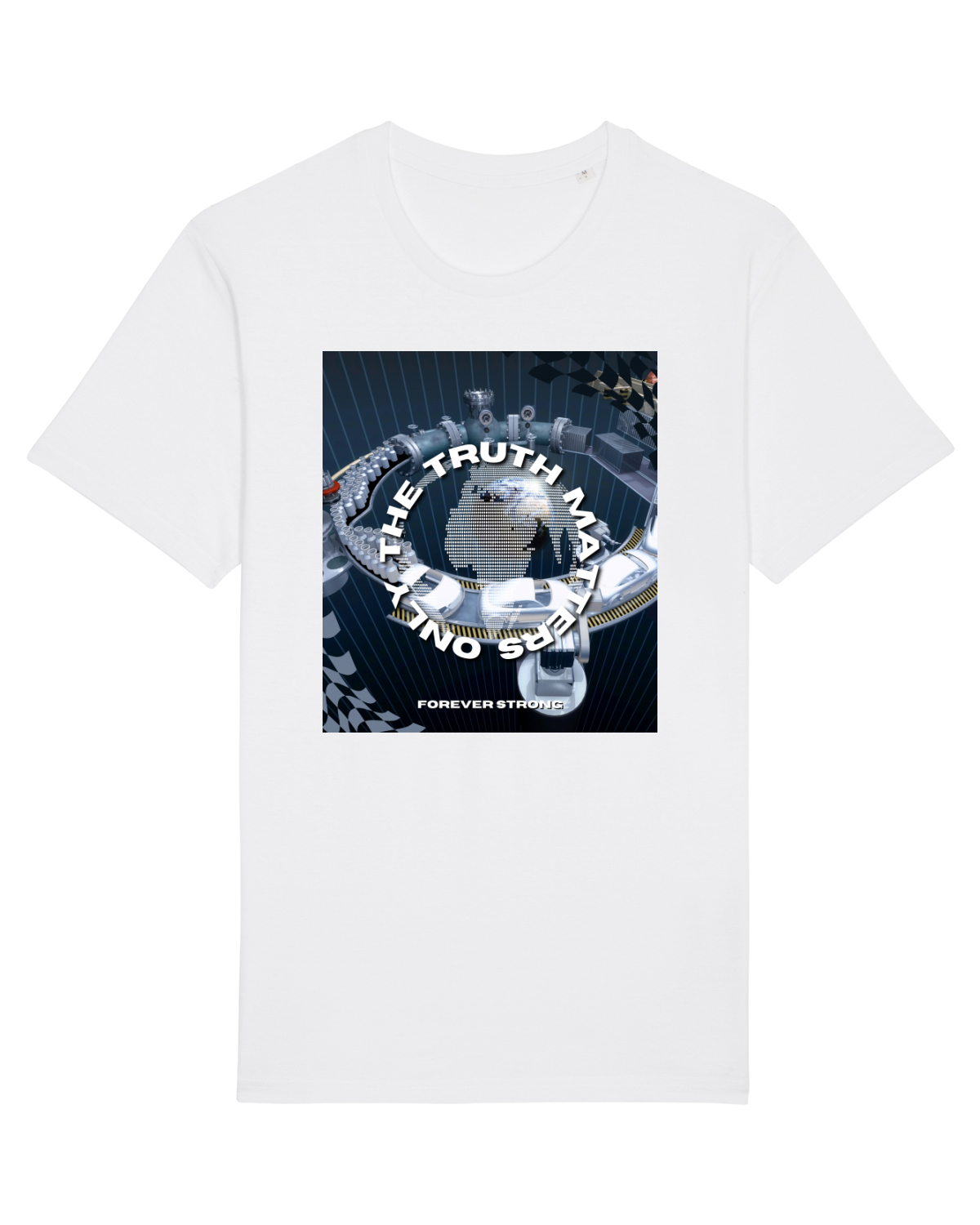 Tricou mânecă scurtă Unisex Rocker White