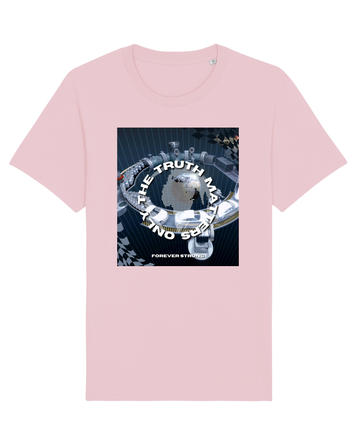 Tricou mânecă scurtă Unisex Rocker Cotton Pink