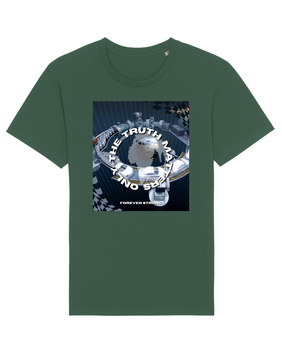 Tricou mânecă scurtă Unisex Rocker Bottle Green