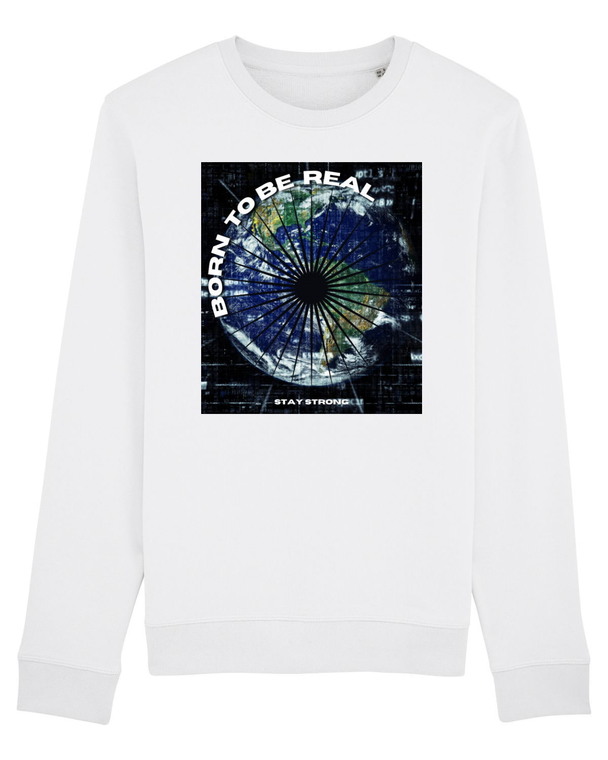 Bluză mânecă lungă Unisex Rise White