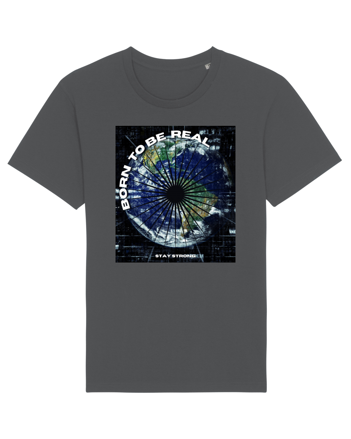 Tricou mânecă scurtă Unisex Rocker Anthracite