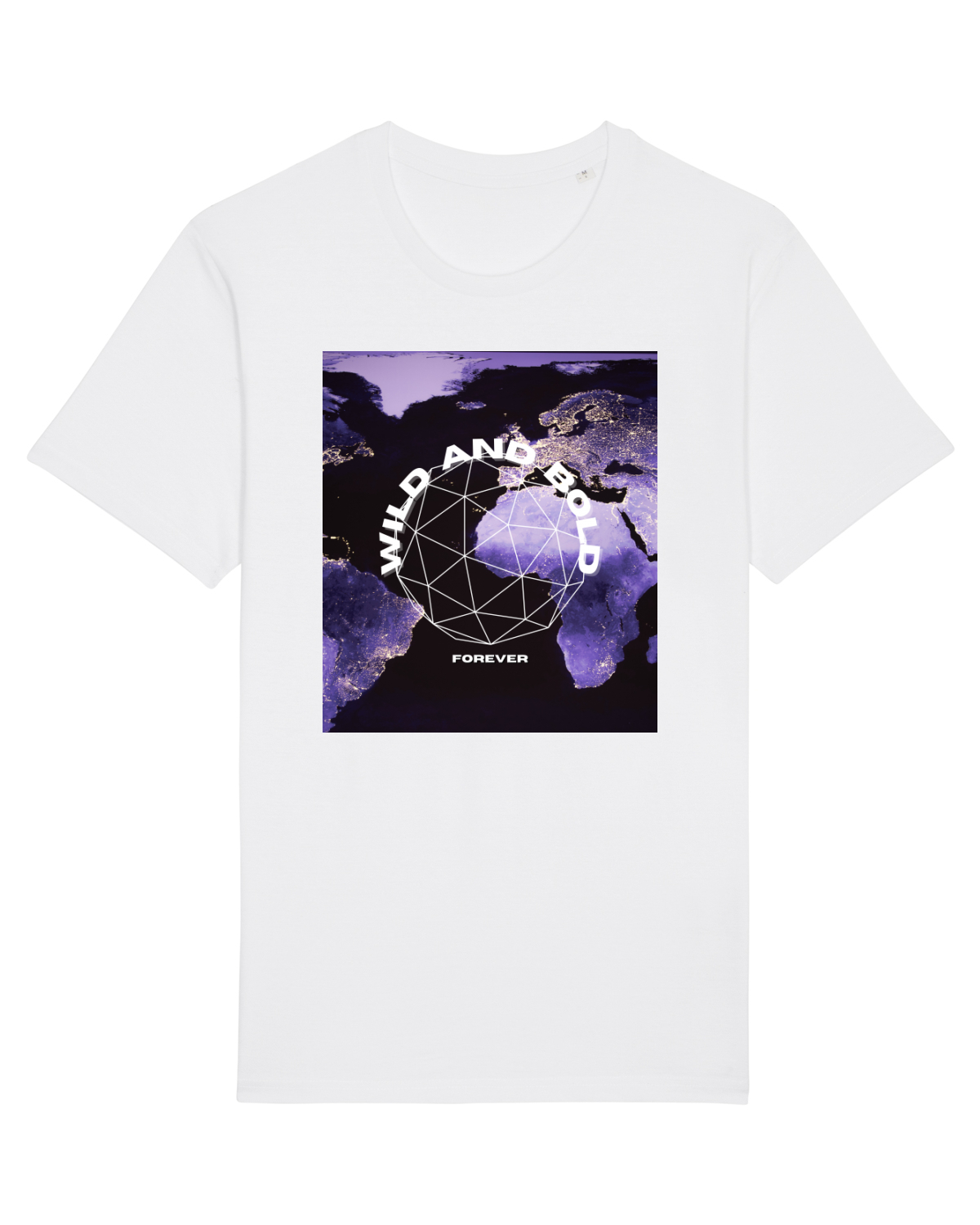 Tricou mânecă scurtă Unisex Rocker White