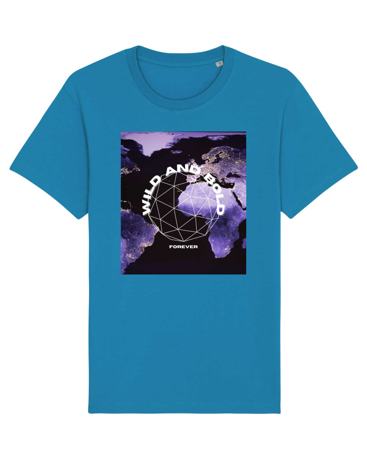 Tricou mânecă scurtă Unisex Rocker Azur