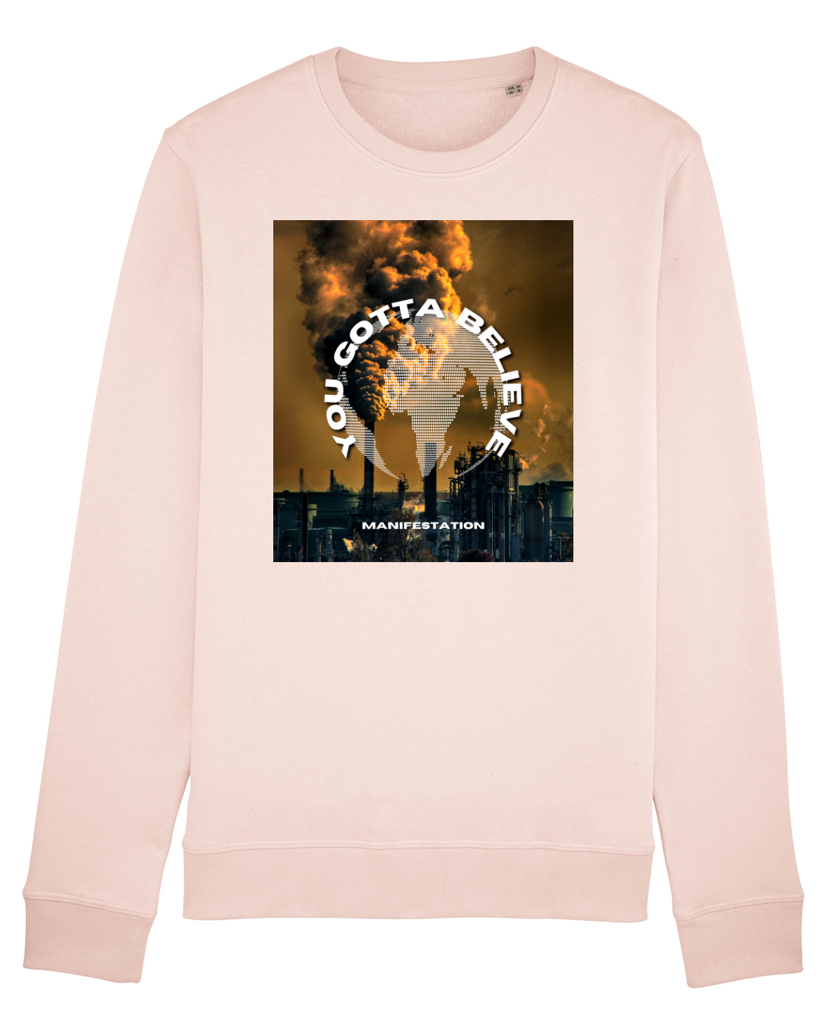 Bluză mânecă lungă Unisex Rise Candy Pink