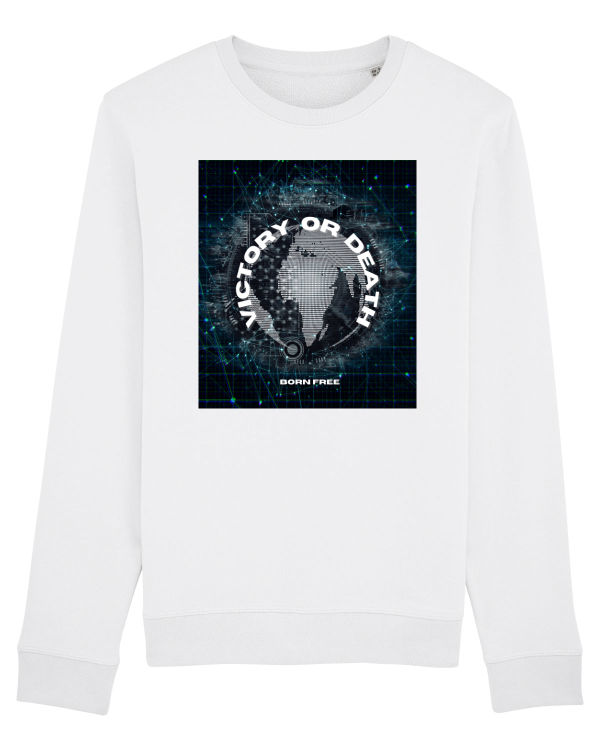 Bluză mânecă lungă Unisex Rise White