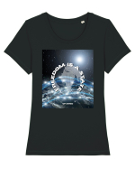 Freedom Is A State Tricou mânecă scurtă guler larg fitted Damă Expresser