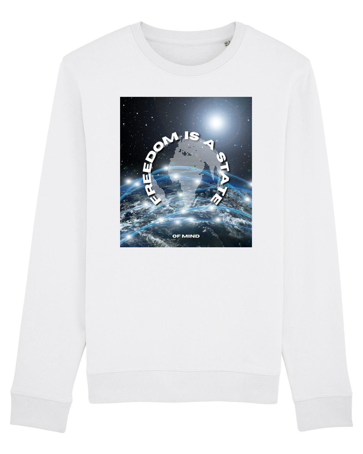 Bluză mânecă lungă Unisex Rise White