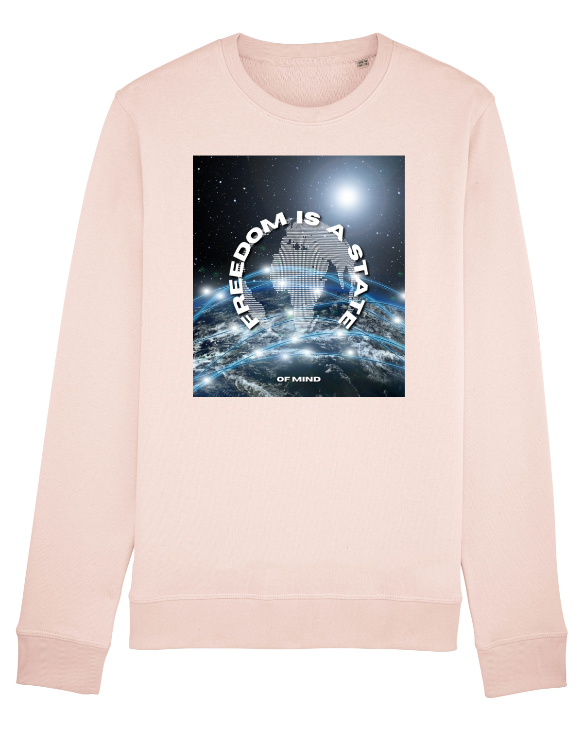Bluză mânecă lungă Unisex Rise Candy Pink
