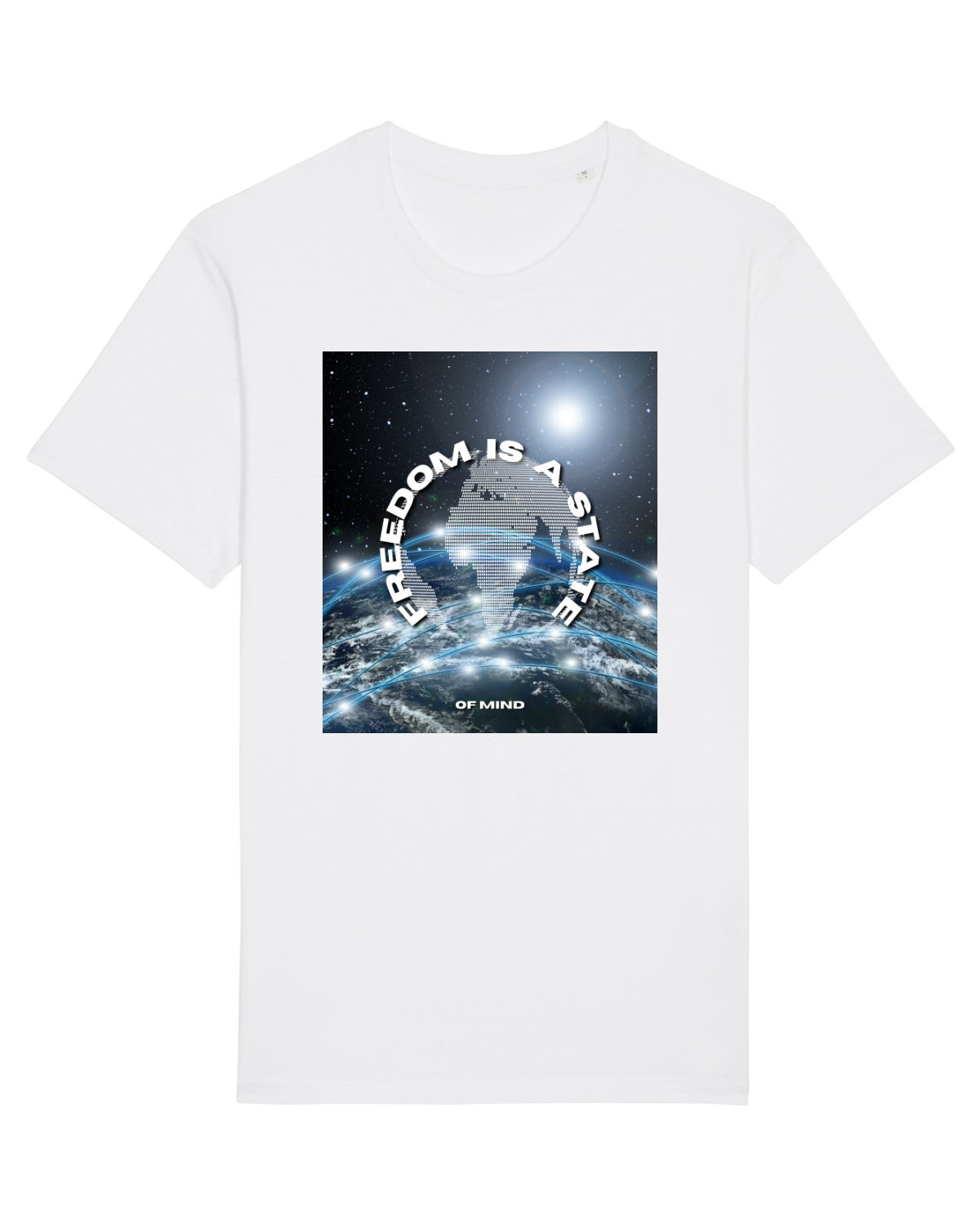 Tricou mânecă scurtă Unisex Rocker White