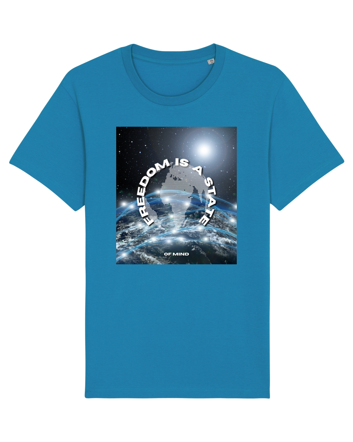 Tricou mânecă scurtă Unisex Rocker Azur