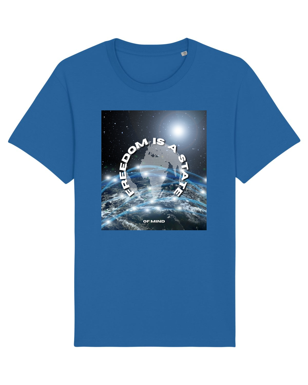 Tricou mânecă scurtă Unisex Rocker Royal Blue