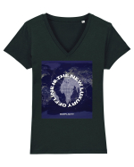 Offline Is The New Luxury Tricou mânecă scurtă guler V Damă Evoker