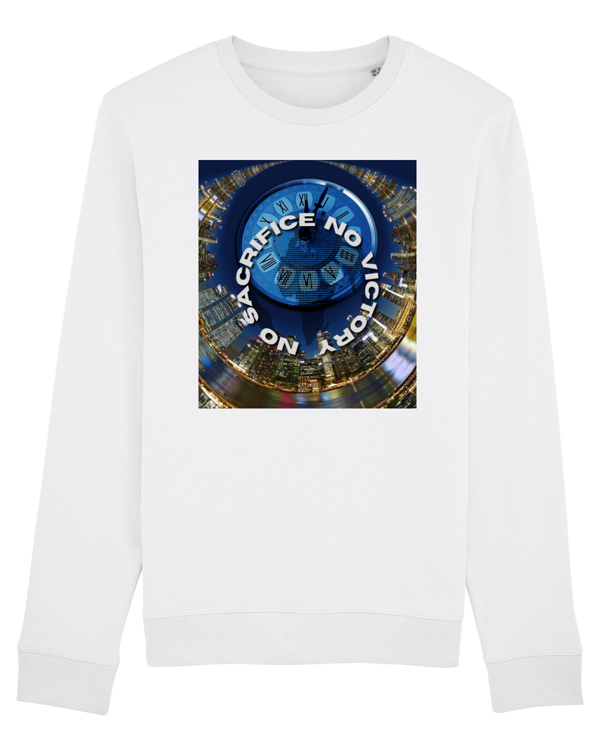 Bluză mânecă lungă Unisex Rise White