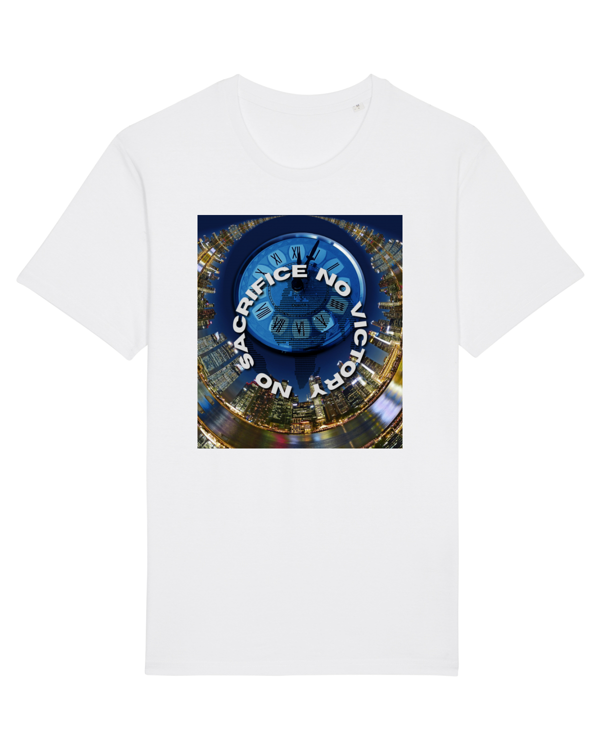 Tricou mânecă scurtă Unisex Rocker White