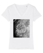 Stay Bold Stay True Tricou mânecă scurtă guler V Damă Evoker