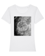 Stay Bold Stay True Tricou mânecă scurtă guler larg fitted Damă Expresser