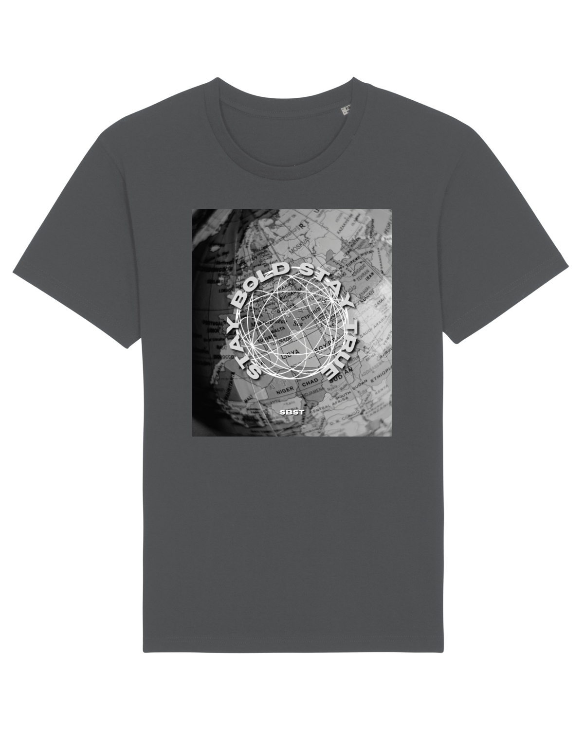 Tricou mânecă scurtă Unisex Rocker Anthracite