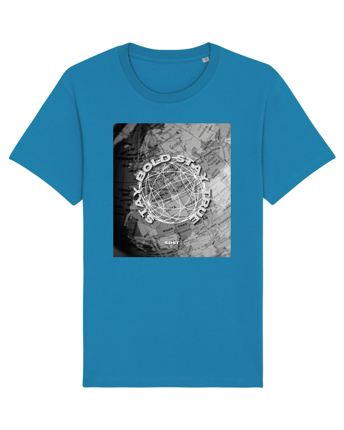 Tricou mânecă scurtă Unisex Rocker Azur