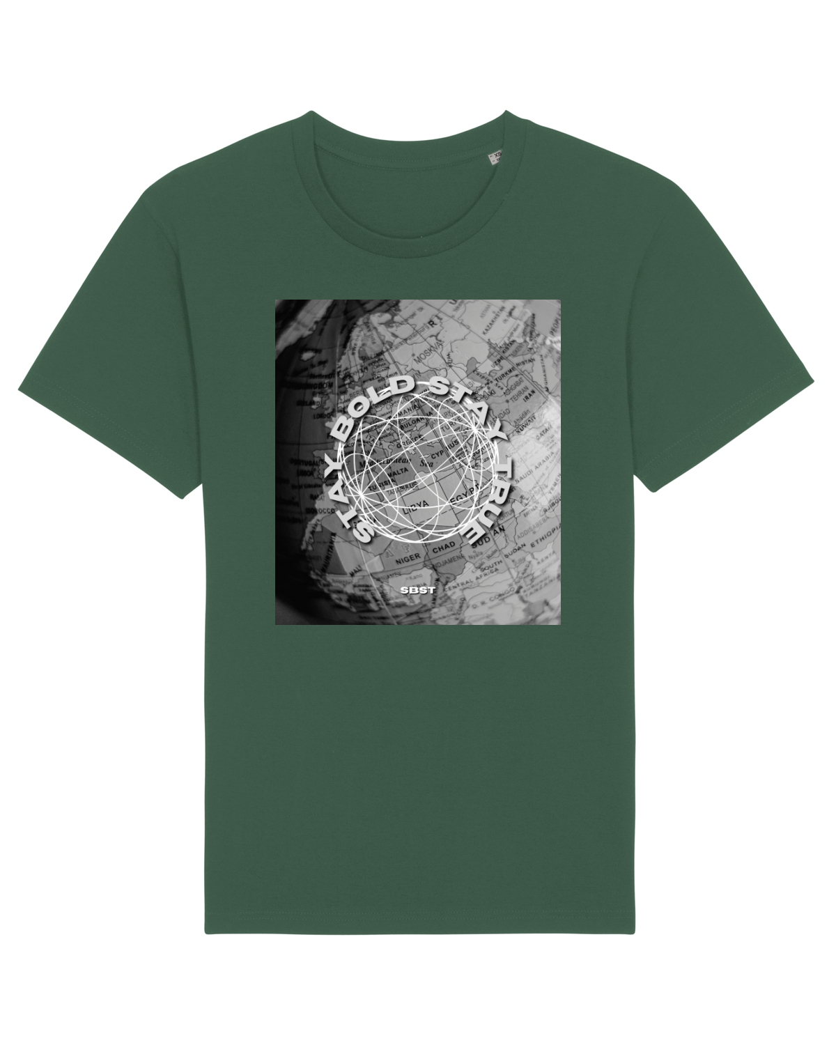 Tricou mânecă scurtă Unisex Rocker Bottle Green
