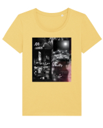 Reality  Tricou mânecă scurtă guler larg fitted Damă Expresser