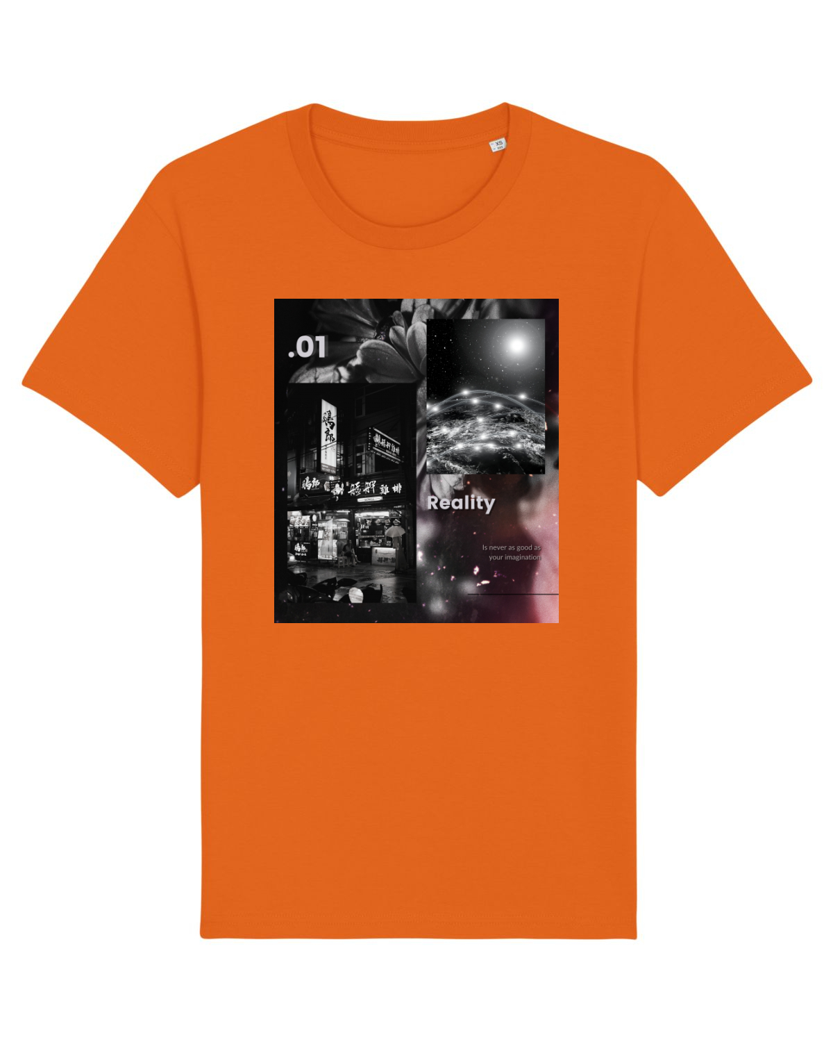 Tricou mânecă scurtă Unisex Rocker Bright Orange