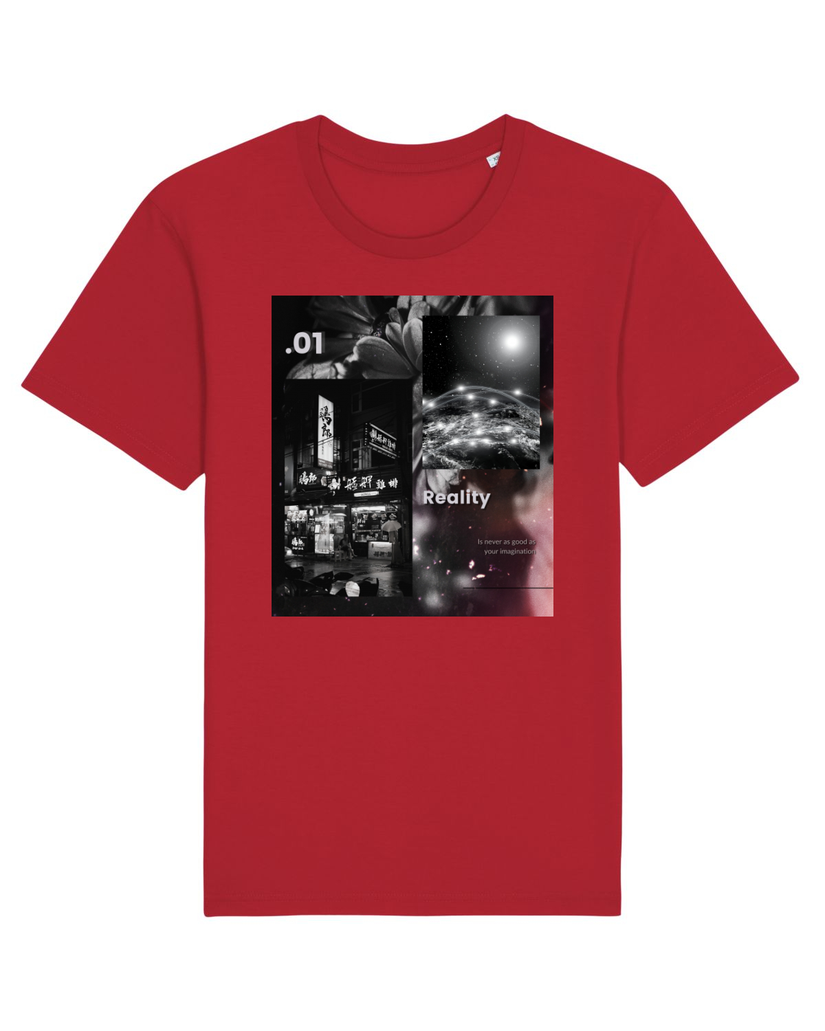 Tricou mânecă scurtă Unisex Rocker Red