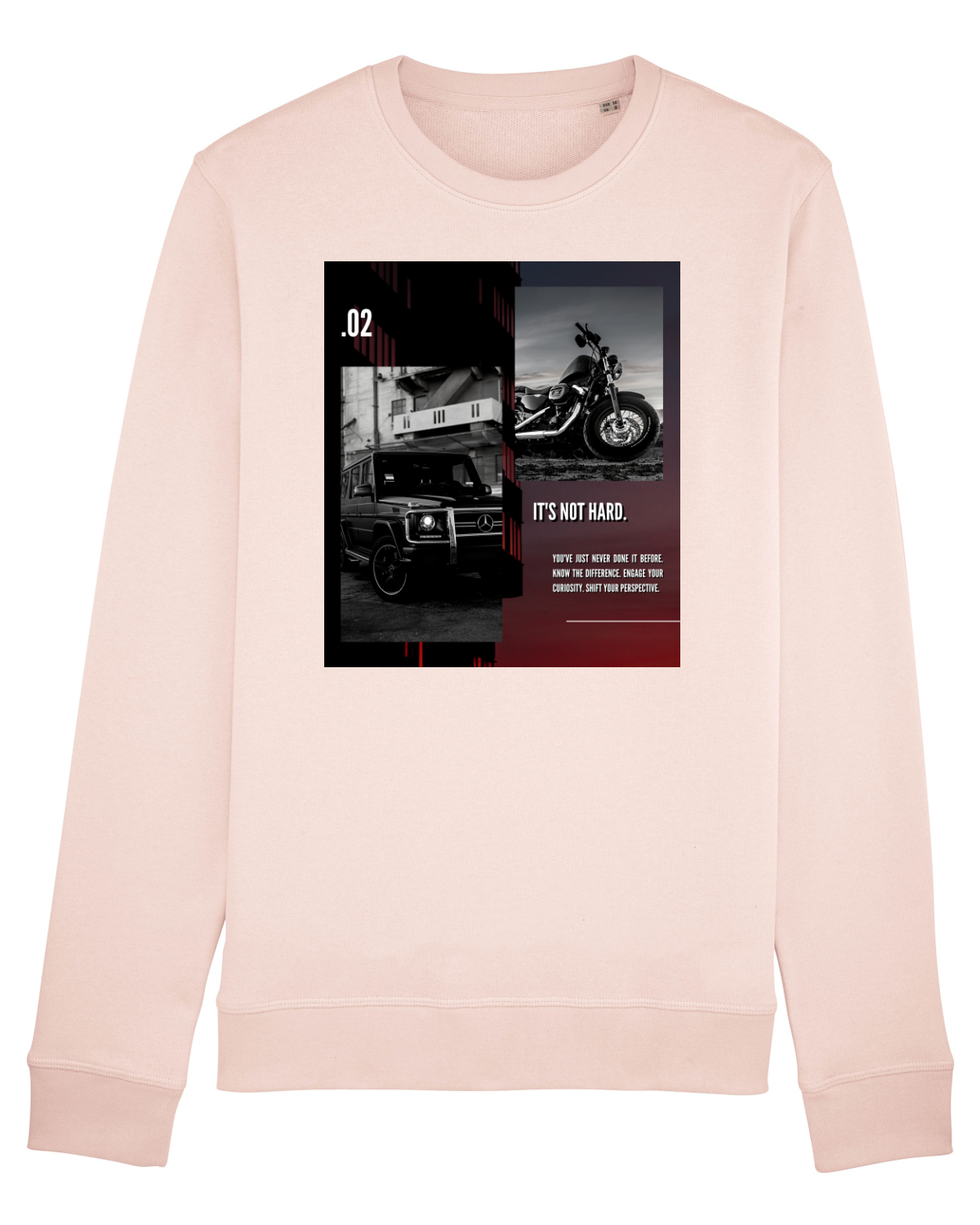 Bluză mânecă lungă Unisex Rise Candy Pink