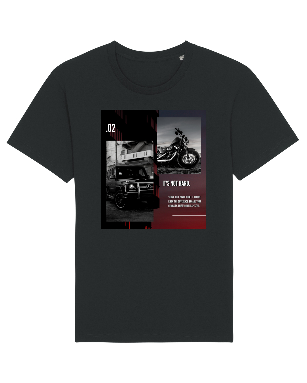 Tricou mânecă scurtă Unisex Rocker Black